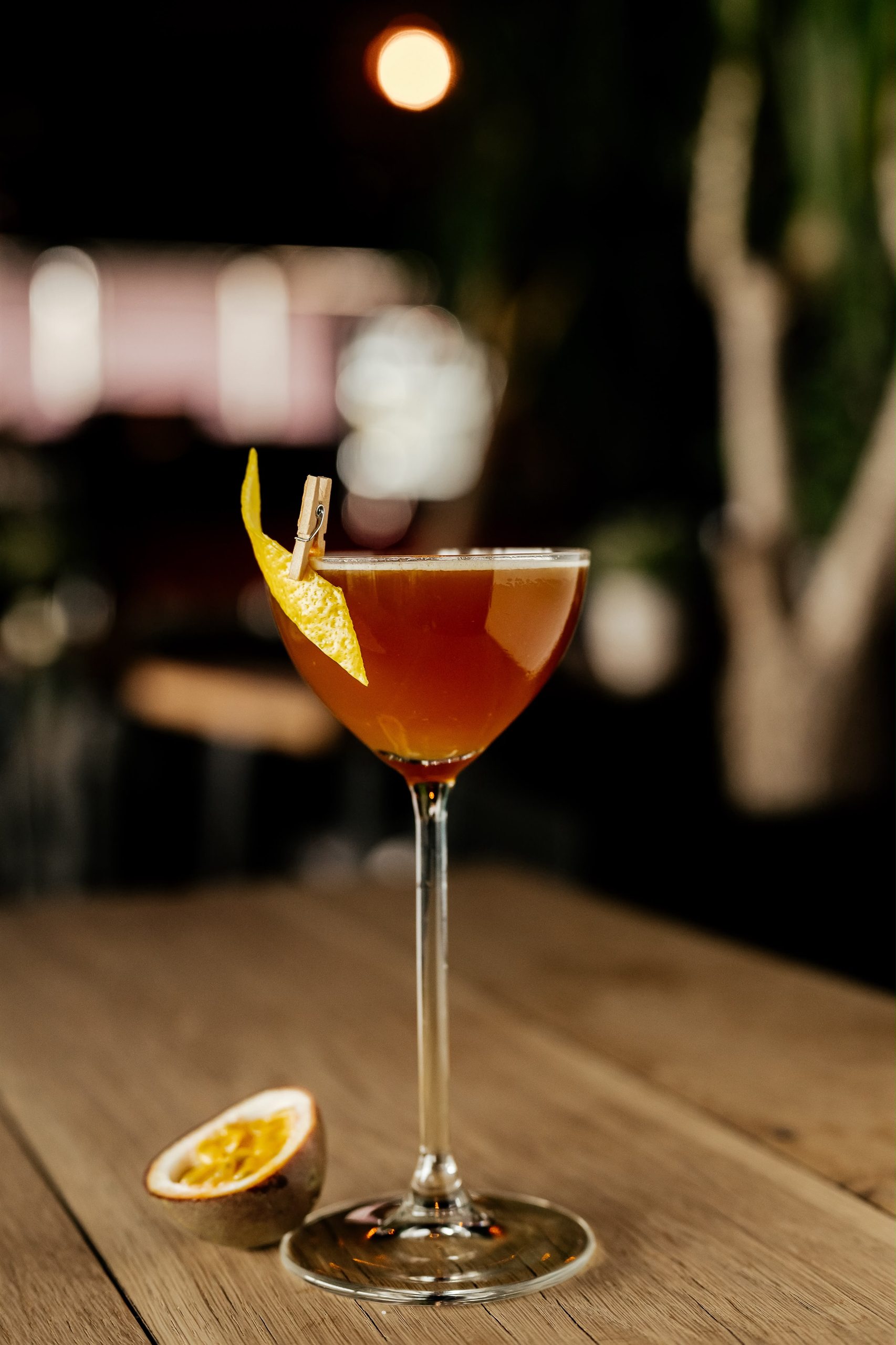 A signature cocktail at Koya